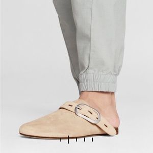 NWT Rag & Bone Ansley Slide, Stone Beige Suede, Size 6